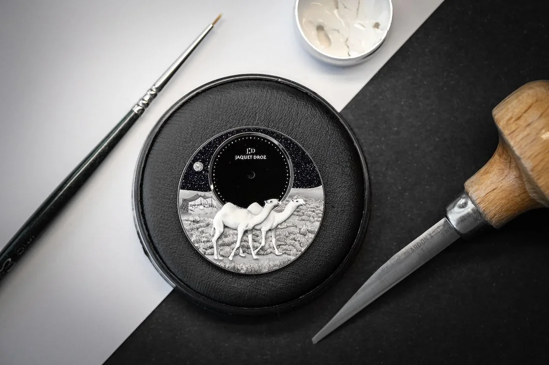 Introducing: Jaquet Droz Petite Heure Minute Platinum Camels